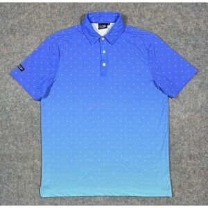 Sunday Swagger Palmers Golf Polo Shirt Men’s M Blue Ombre Performance Stretch